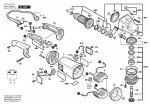 Bosch 0 601 852 B03 Gws 21-230 Hv Angle Grinder 230 V / Eu Spare Parts